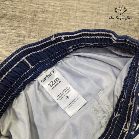 Carters Boys Striped Swim Trunks Size 12 mths - Picture 3 of 3